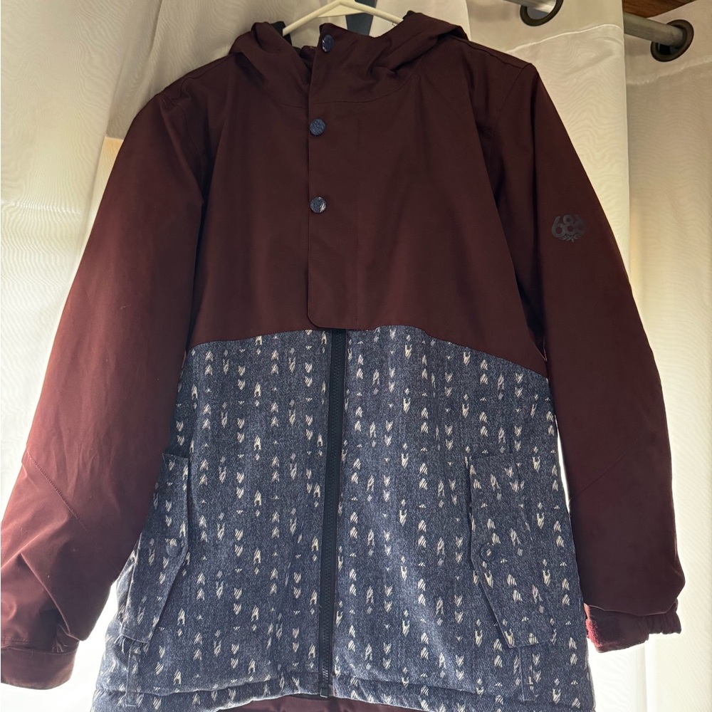 686 Maroon and Blue Patterned Jacket